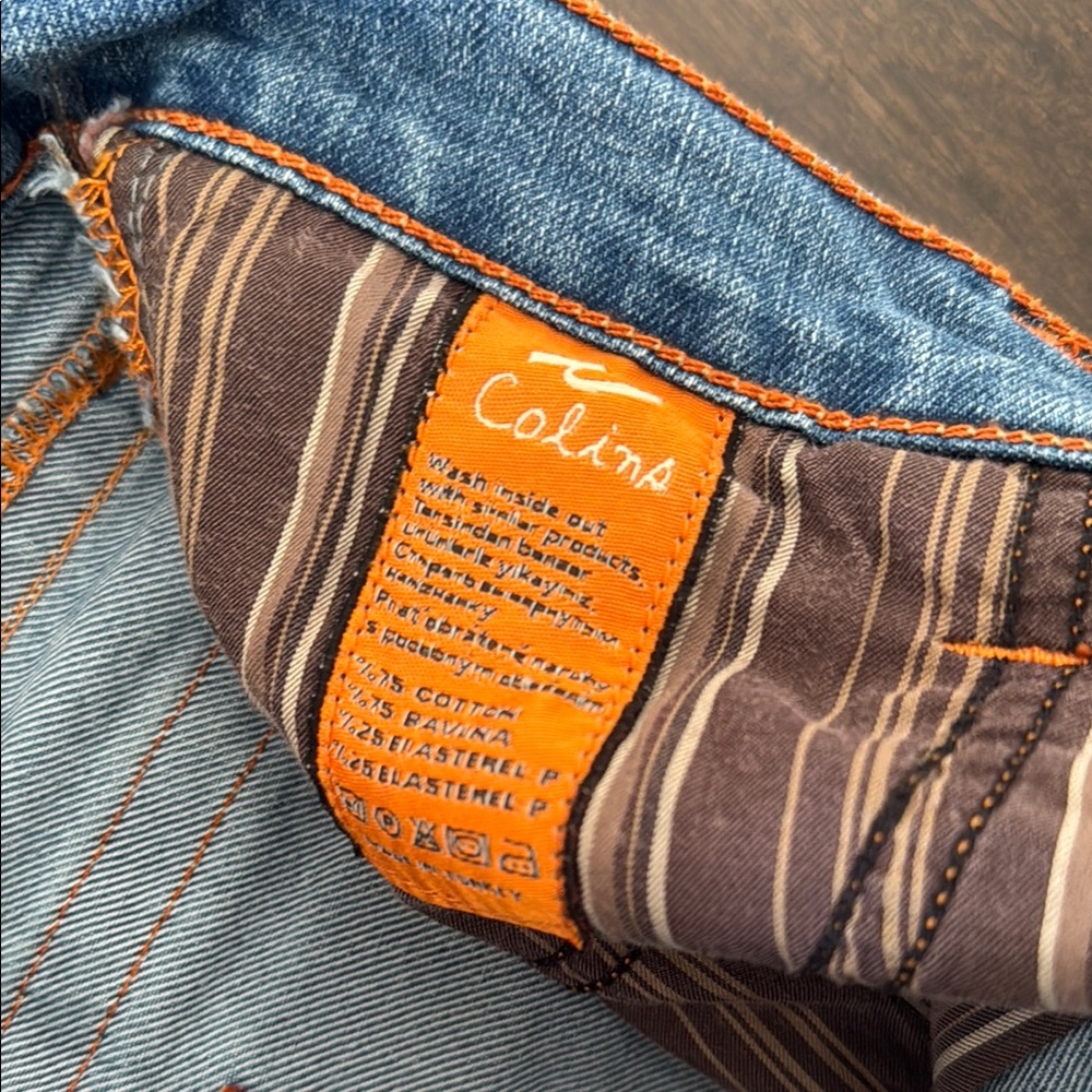 Colin’s Jeanswear Flare Rita Classic Light Blue Distressed Jeans - Picture 7 of 15